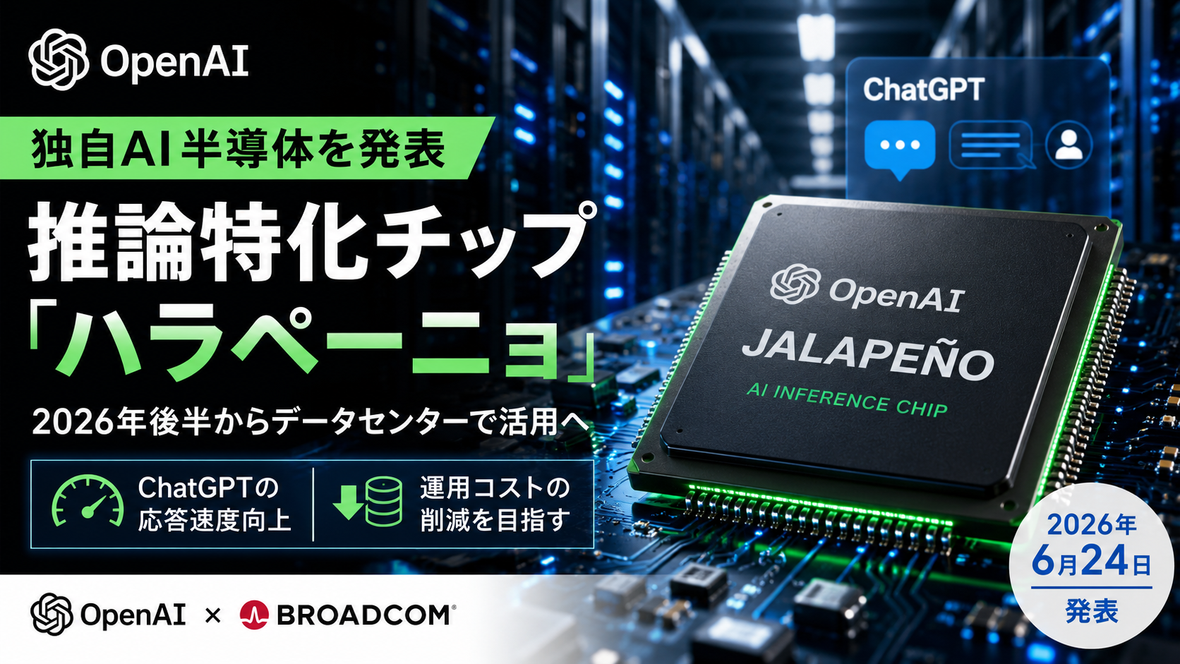 独自のＡＩ向け半導体「ハラペーニョ」